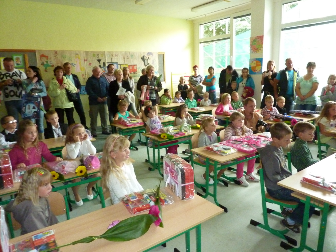 Jak jsme vítali nejmenší školáčky aneb 1. září 2014 v Kravařích